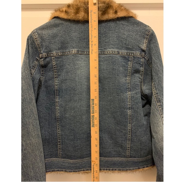 Marvin Richards Faux Fur Denim Jacket - Picture 11 of 12